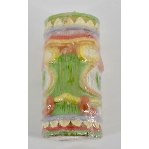 Fitz & Floyd For All Seasons Tiki Hawaiian Paradise Novelty Candle 2003 4" NEW - Picture 2 of 7